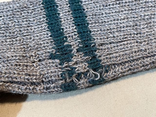 Original WWII German Soldier's Size-Ring Wool Socks, SIZE 2 PAIR — image 11