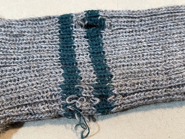 Original WWII German Soldier's Size-Ring Wool Socks, SIZE 2 PAIR — image 12