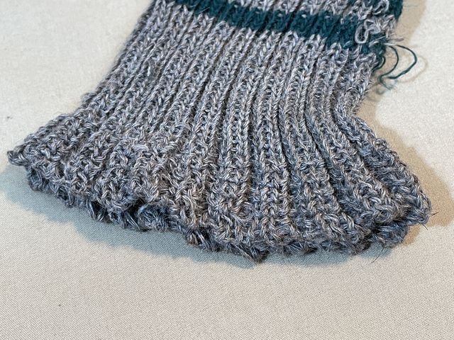 Original WWII German Soldier's Size-Ring Wool Socks, SIZE 2 PAIR — image 15