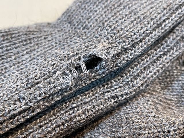 Original WWII German Soldier's Size-Ring Wool Socks, SIZE 2 PAIR — image 2