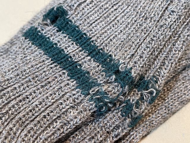 Original WWII German Soldier's Size-Ring Wool Socks, SIZE 2 PAIR — image 3