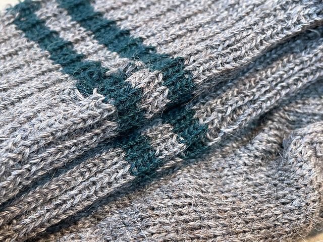 Original WWII German Soldier's Size-Ring Wool Socks, SIZE 2 PAIR — image 4