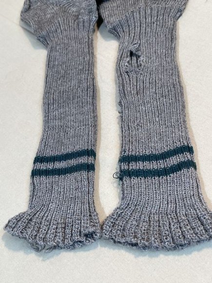 Original WWII German Soldier's Size-Ring Wool Socks, SIZE 2 PAIR — image 5