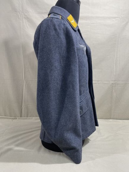 Original WWII German Luftwaffe (Air Force) Paratrooper's Fliegerbluse Tunic, Medical Personnel — image 25