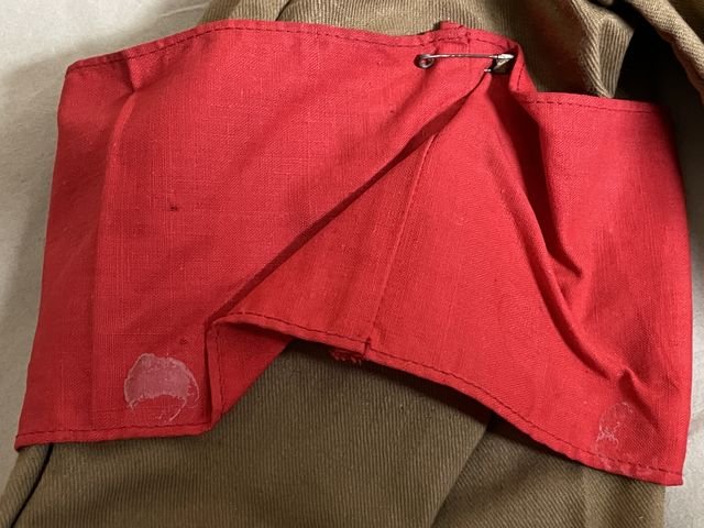 Original Nazi Era German SA or Political Leader's Service Shirt, Tie & Arm Band — image 25