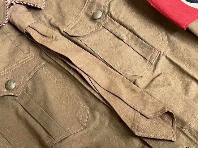 Original Nazi Era German SA or Political Leader's Service Shirt, Tie & Arm Band — image 3