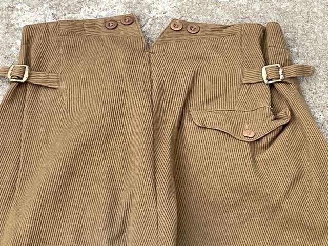 Original Nazi Era German NSDAP Corduroy Breeches, RZM Marked! — image 6