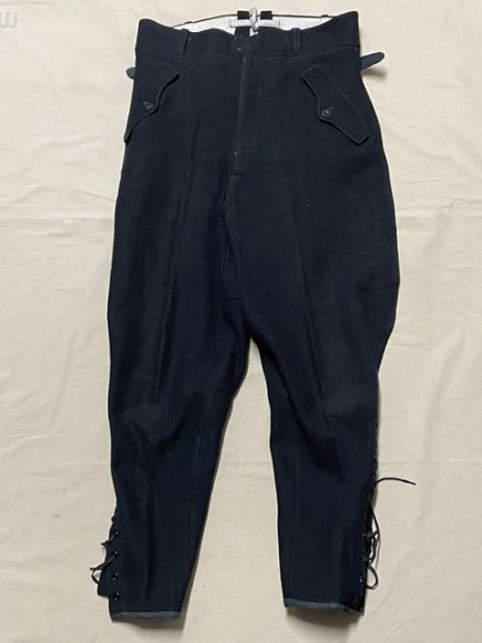 Original Nazi Era German Hitler Youth (HJ) Leader's Black Breeches, RZM Tag