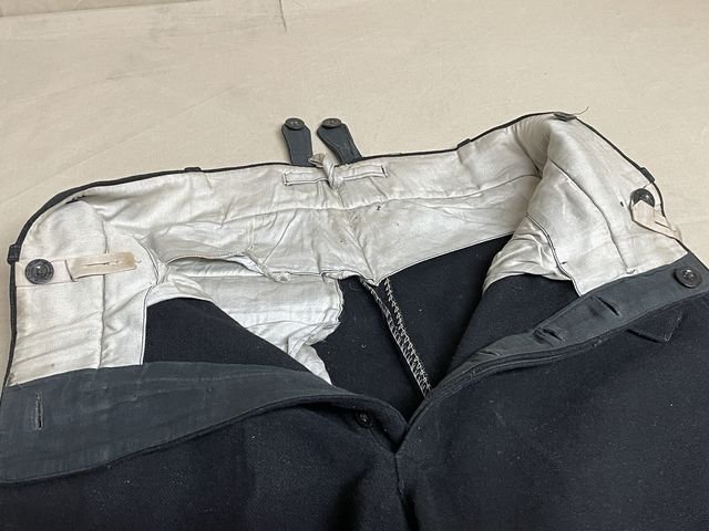 Original Nazi Era German Hitler Youth (HJ) Leader's Black Breeches, RZM Tag — image 18