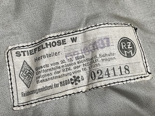 Original Nazi Era German Hitler Youth (HJ) Leader's Black Breeches, RZM Tag — image 22