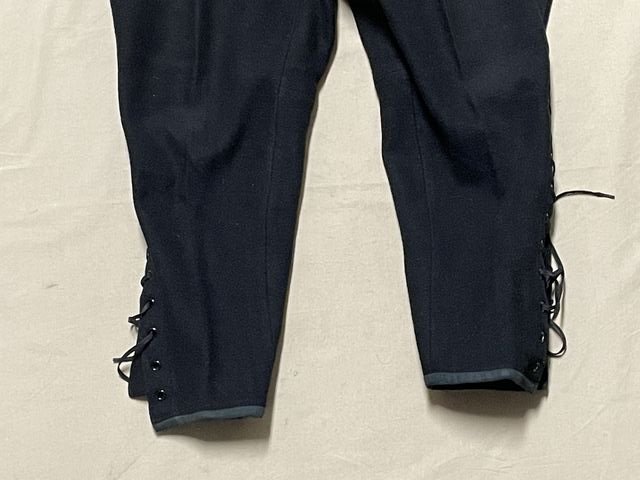 Original Nazi Era German Hitler Youth (HJ) Leader's Black Breeches, RZM Tag — image 4