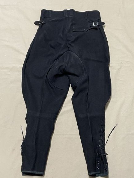 Original Nazi Era German Hitler Youth (HJ) Leader's Black Breeches, RZM Tag — image 5