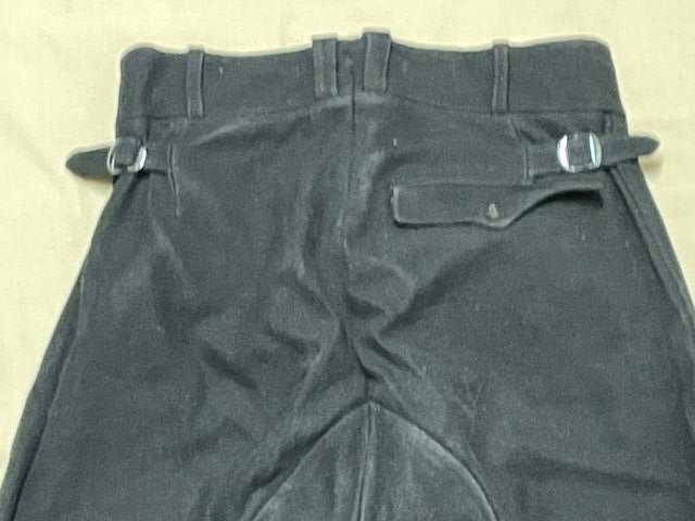 Original Nazi Era German Hitler Youth (HJ) Leader's Black Breeches, RZM Tag — image 6