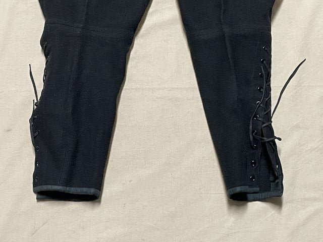 Original Nazi Era German Hitler Youth (HJ) Leader's Black Breeches, RZM Tag — image 8