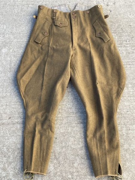 Original Nazi Era German NSDAP Wool Breeches, RZM Tag!