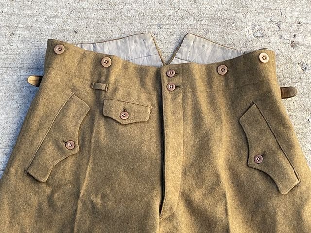 Original Nazi Era German NSDAP Wool Breeches, RZM Tag! — image 2