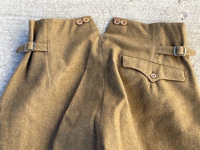 Original Nazi Era German NSDAP Wool Breeches, RZM Tag! — image 6