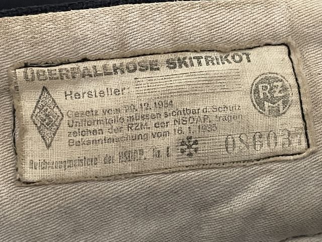 Original Nazi Era German Hitler Youth Wool Ski Trousers, RZM TAG! — image 21