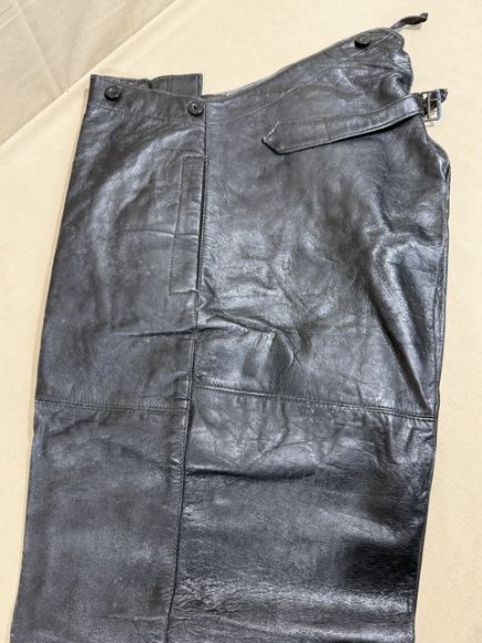 Original WWII German Kriegsmarine U-Boat Protective Leather Pants, 1941 — image 11