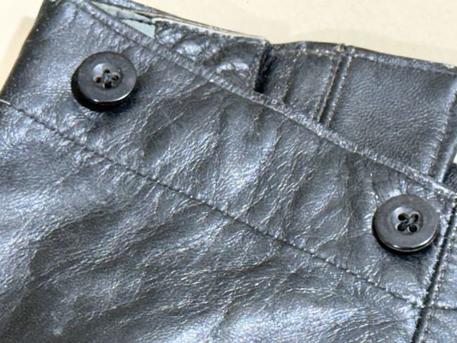 Original WWII German Kriegsmarine U-Boat Protective Leather Pants, 1941 — image 12