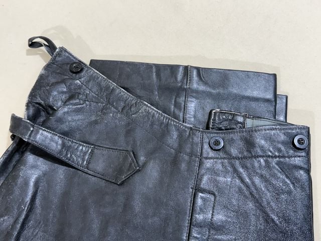 Original WWII German Kriegsmarine U-Boat Protective Leather Pants, 1941 — image 2