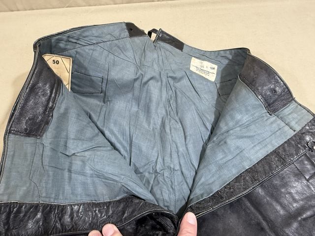 Original WWII German Kriegsmarine U-Boat Protective Leather Pants, 1941 — image 23