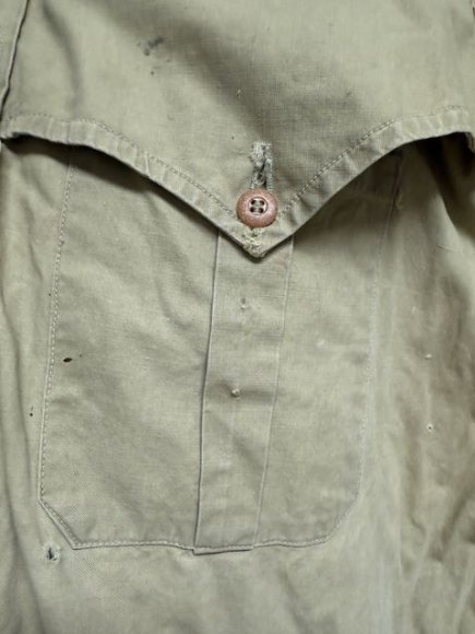 Original WWII German Waffen-SS Tropical Sahara Service Shirt — image 3