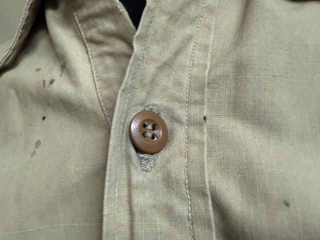 Original WWII German Waffen-SS Tropical Sahara Service Shirt — image 6