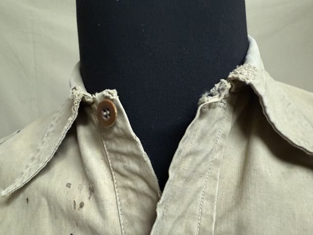 Original WWII German Waffen-SS Tropical Sahara Service Shirt — image 8