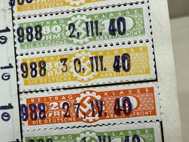 Original Nazi Era German ID Book / Documents Grouping — image 19