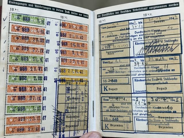 Original Nazi Era German ID Book / Documents Grouping — image 20