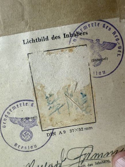 Original Nazi Era German ID Book / Documents Grouping — image 26
