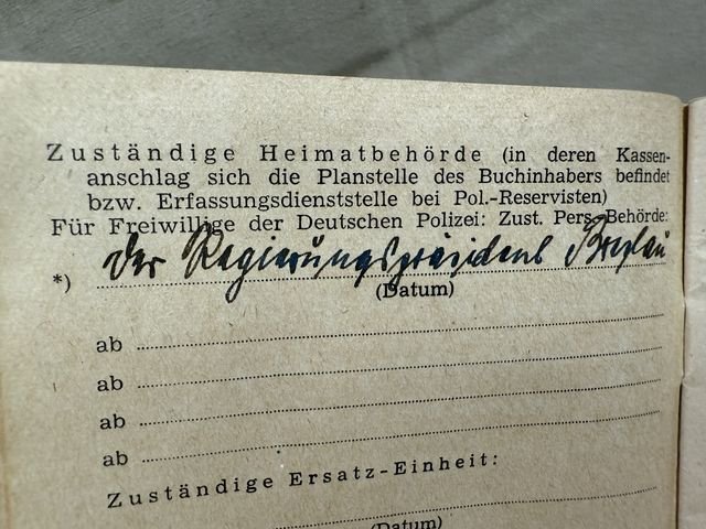 Original Nazi Era German ID Book / Documents Grouping — image 29