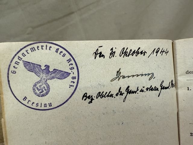 Original Nazi Era German ID Book / Documents Grouping — image 31