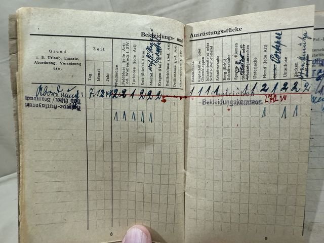 Original Nazi Era German ID Book / Documents Grouping — image 32