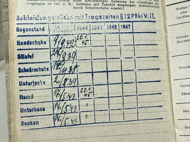 Original Nazi Era German ID Book / Documents Grouping — image 35