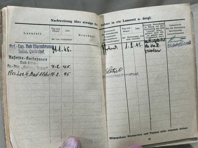 Original Nazi Era German ID Book / Documents Grouping — image 36
