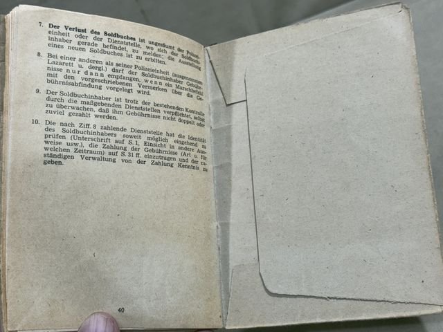 Original Nazi Era German ID Book / Documents Grouping — image 38