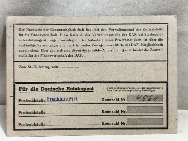 Original Nazi Era German ID Book / Documents Grouping — image 5