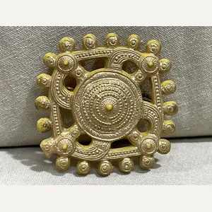 Original Nazi Era German Plastic Tinnie, SANDERUMGARD/FUNEN BRONZE FIBEL