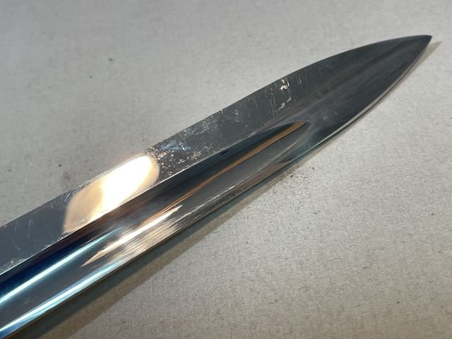 Original Nazi Era German EM Dress Bayonet and Frog — image 17