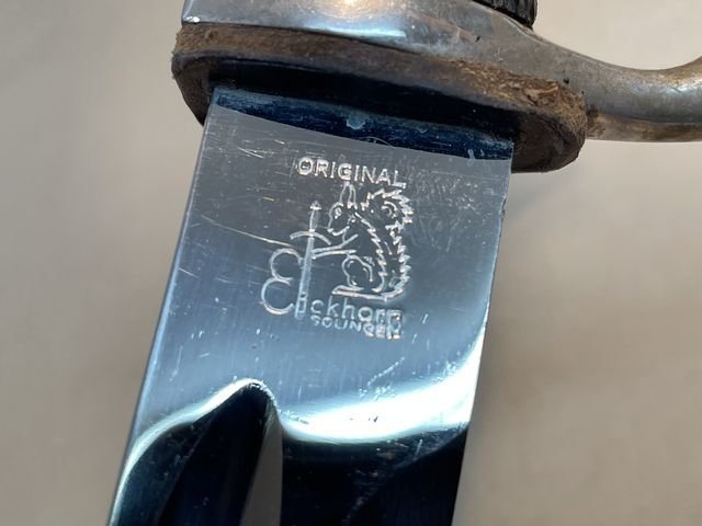 Original Nazi Era German EM Dress Bayonet and Frog — image 19