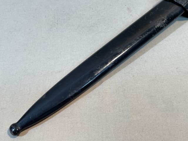 Original Nazi Era German EM Dress Bayonet and Frog — image 23
