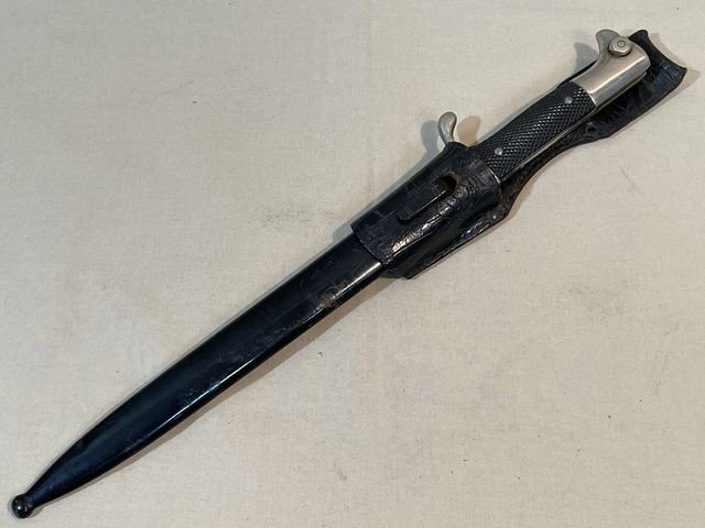Original Nazi Era German EM Dress Bayonet and Frog — image 36