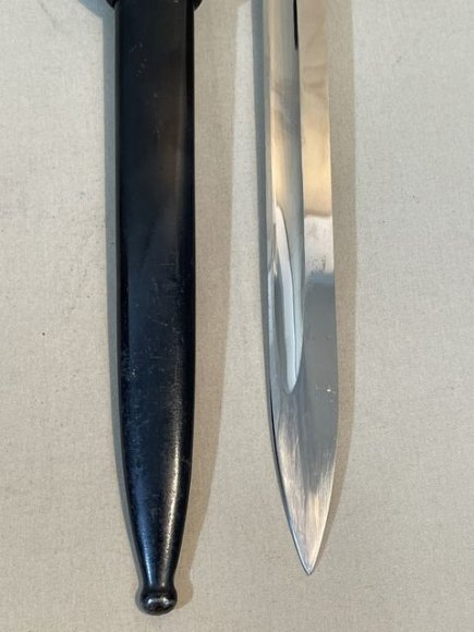 Original Nazi Era German EM Dress Bayonet and Frog — image 4