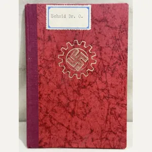 Original Nazi Era German DAF Membership ID/Dues Book