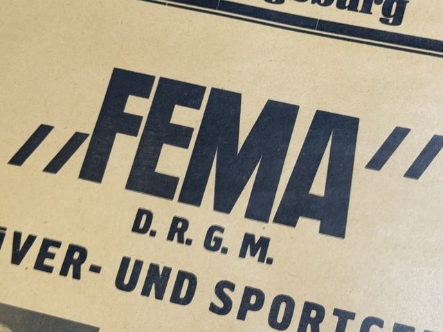 Original Pre-WWII German FEMA Advertisement Poster — image 2