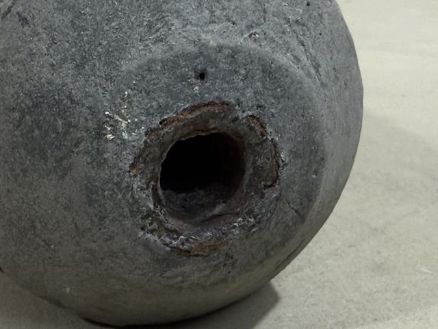 Original WWII German Concrete (Stock) Mine, Feldgrau — image 6