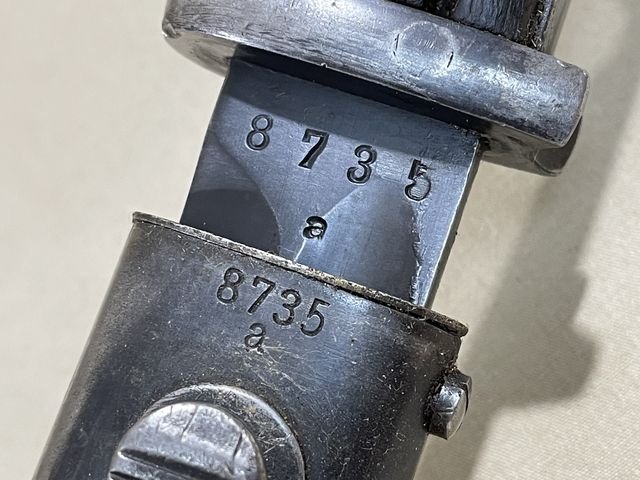 Original WWII German 98K Bayonet and Scabbard, MATCHING — image 12