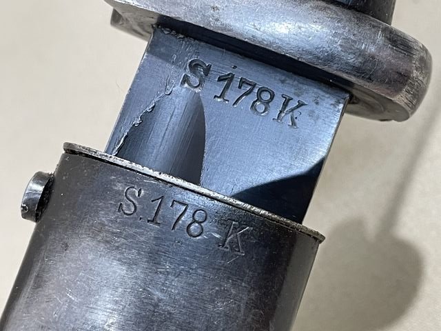 Original WWII German 98K Bayonet and Scabbard, MATCHING — image 13